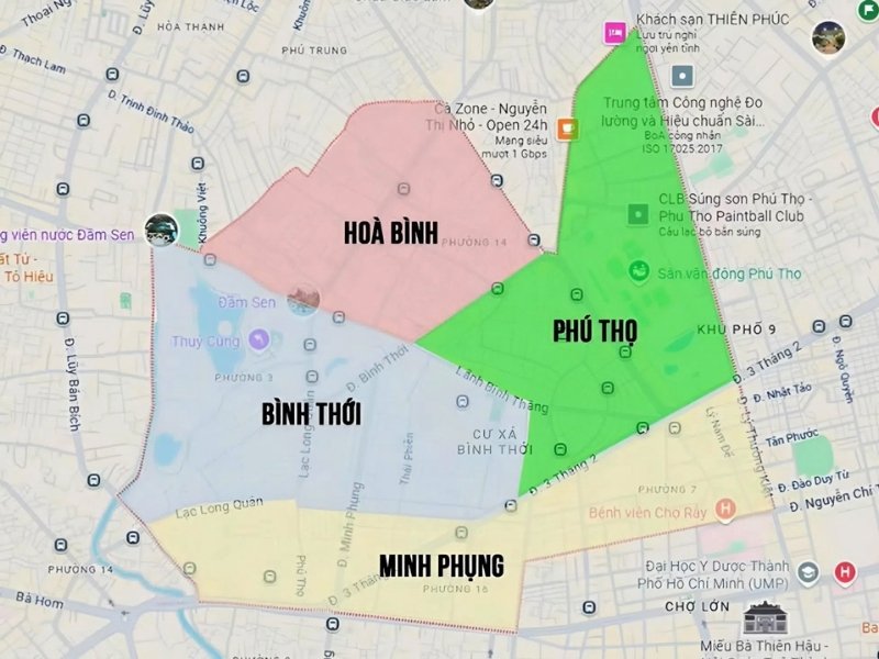 Máy Văn Phòng Hoa Lâm chuyên cung cấp dịch vụ tại tất cả các Phường thuộc Quận 11